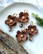 Load image into Gallery viewer, Earrings &quot;Chocolate poppy&quot;
