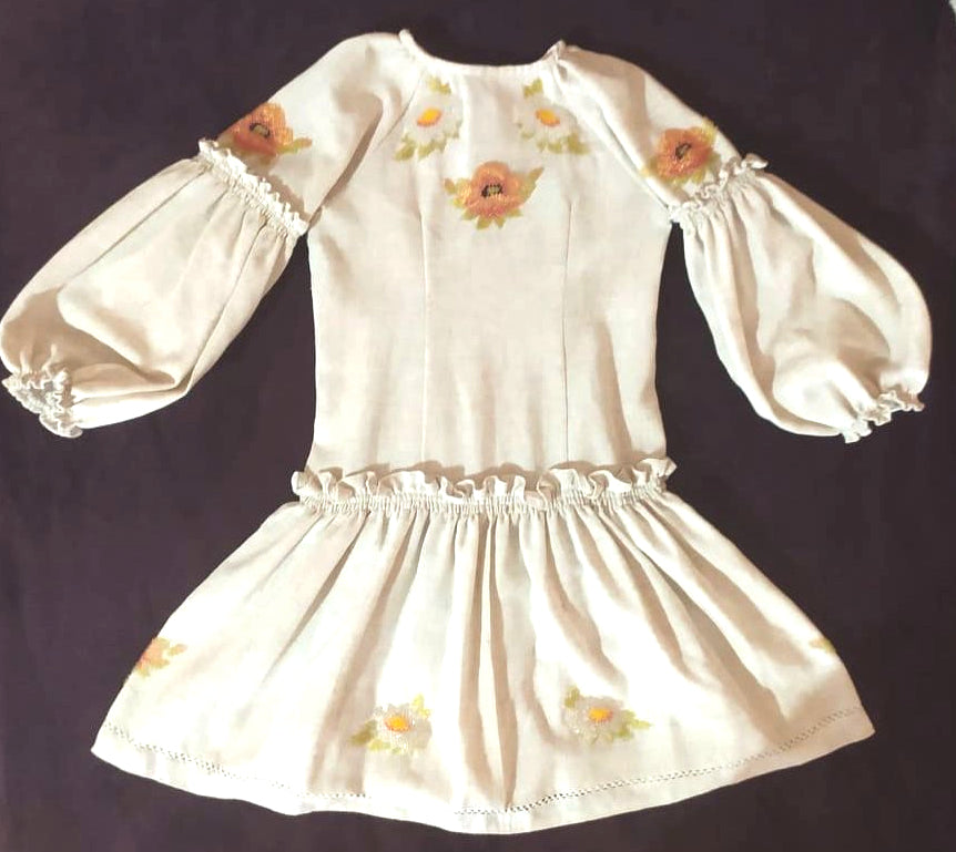 Dress for children, linen