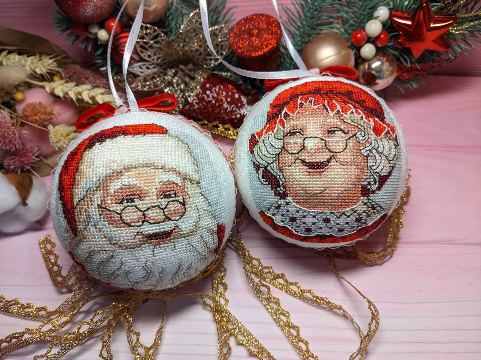 Christmas tree decoration - set 2 pieces