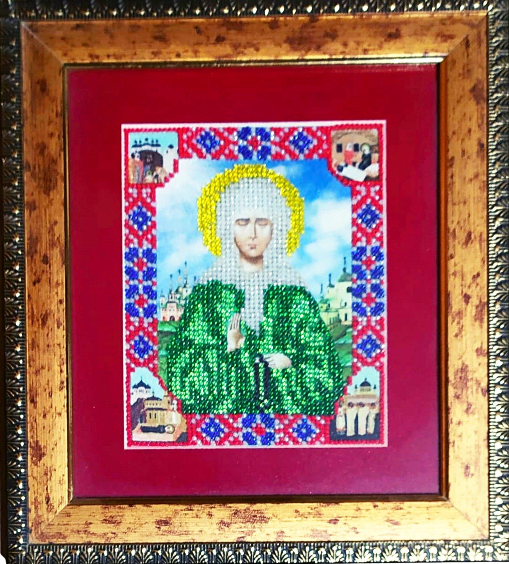 Bead painting,  Icon 