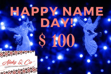 Load image into Gallery viewer, Gift card &quot;Happy Name day&quot;
