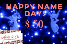 Load image into Gallery viewer, Gift card &quot;Happy Name day&quot;
